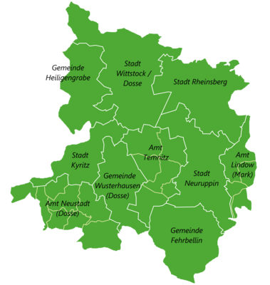 Karte Landkreis Ostprignitz-Ruppin